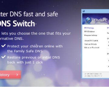 ChrisPC DNS Switch — быстрое переключение между DNS-серверами в Windows
